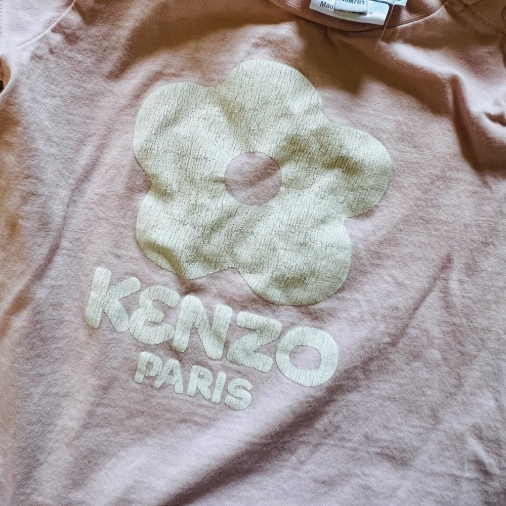 Kenzo Kids Light Pink Floral Tee